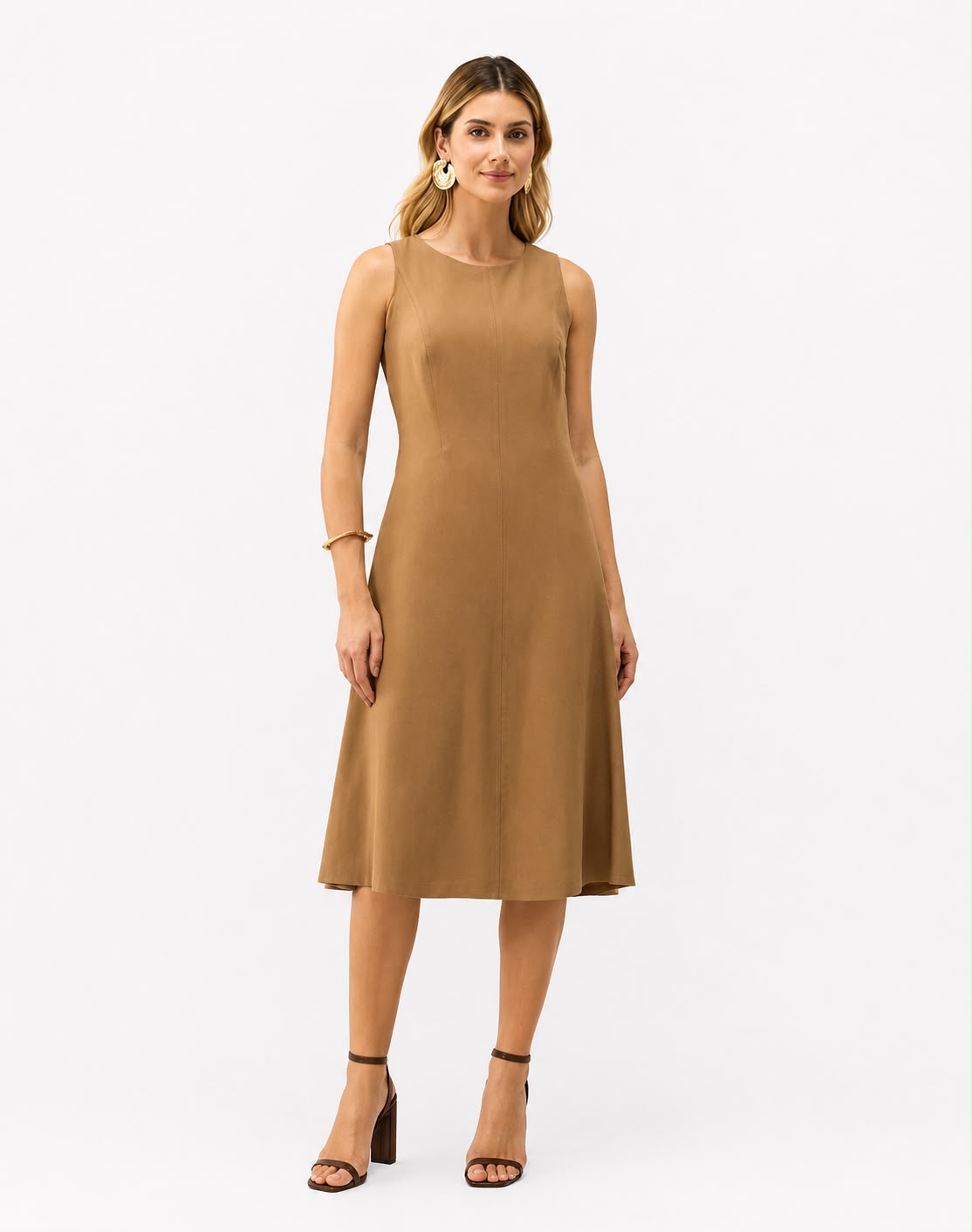 Vestido Midi Sem Mangas