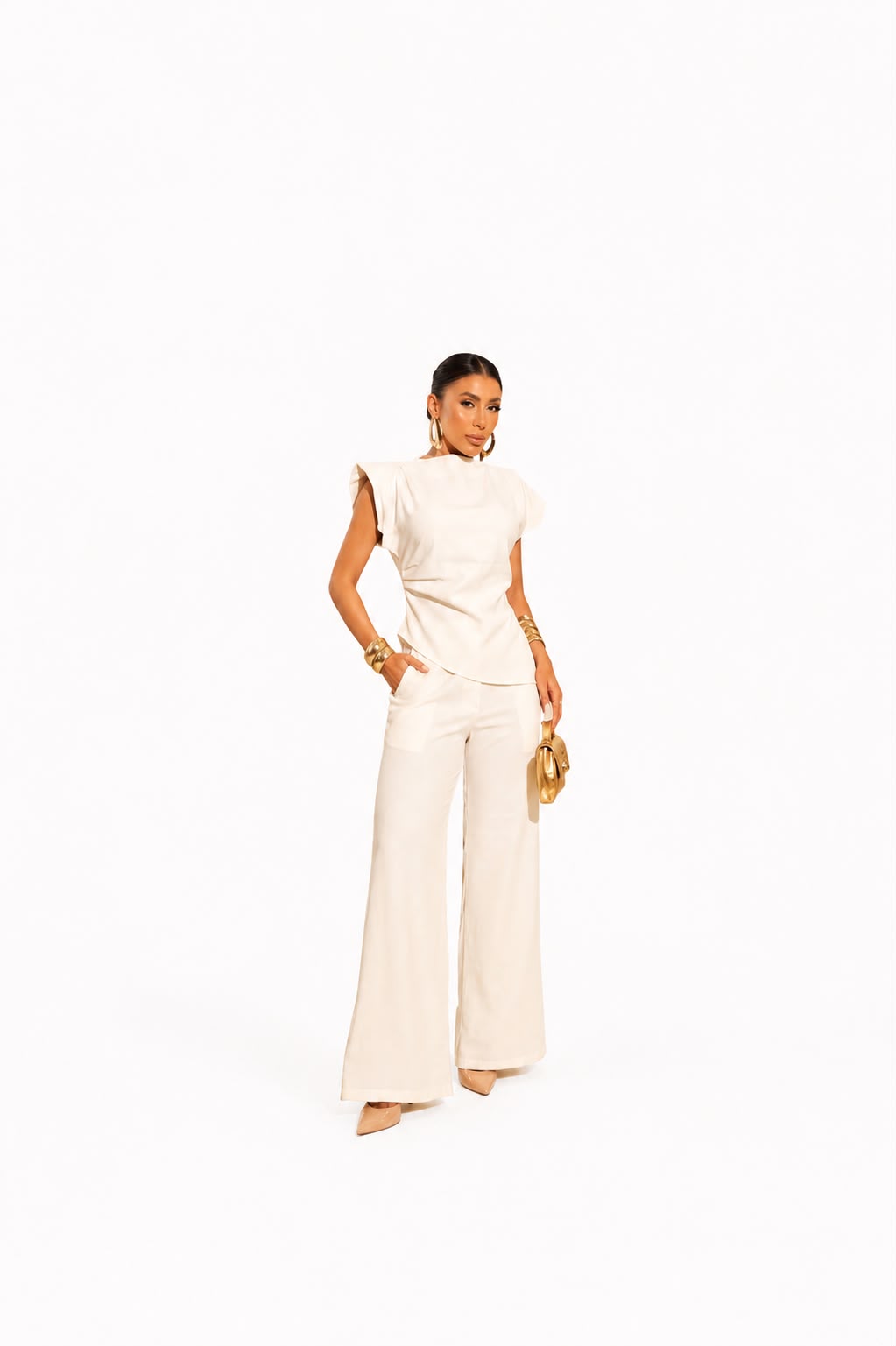 Conjunto C/ Calça Pantalona