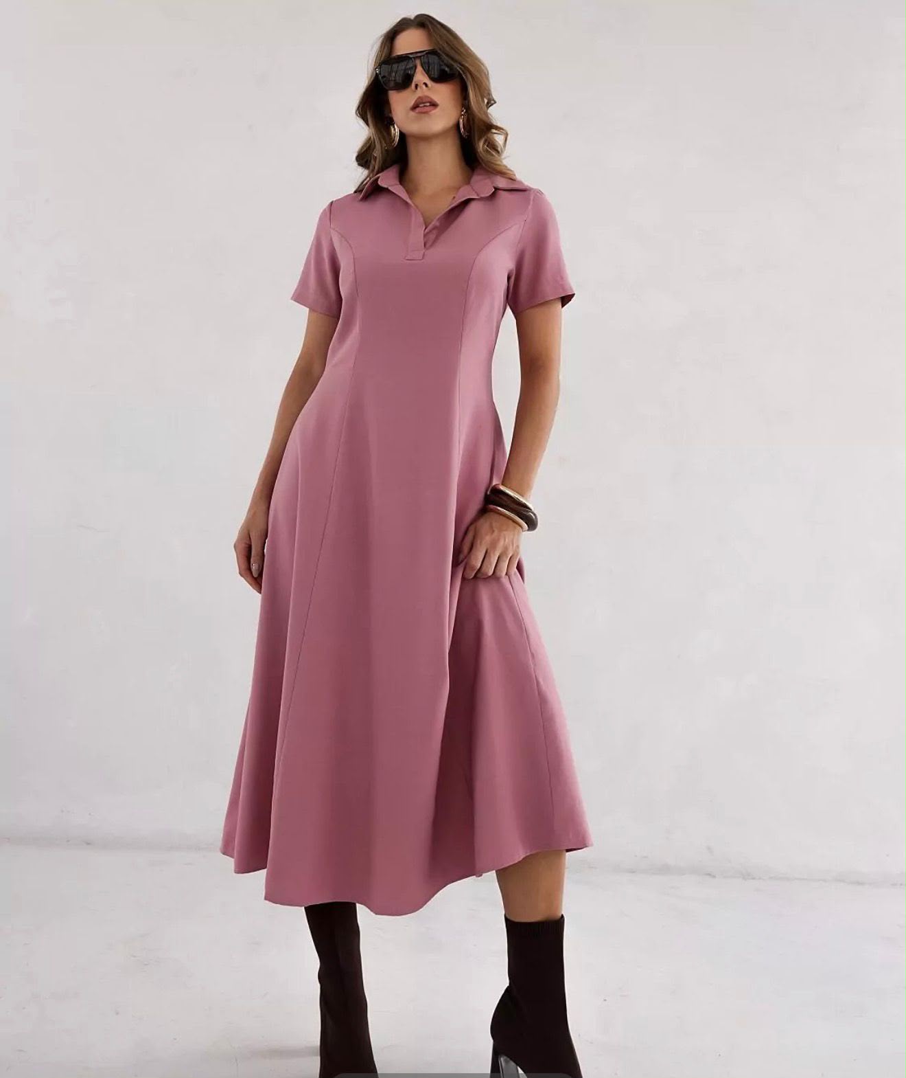Vestido Gola Polo