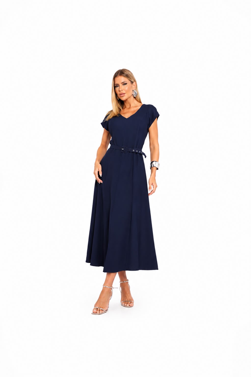 Vestido Midi c/ cinto