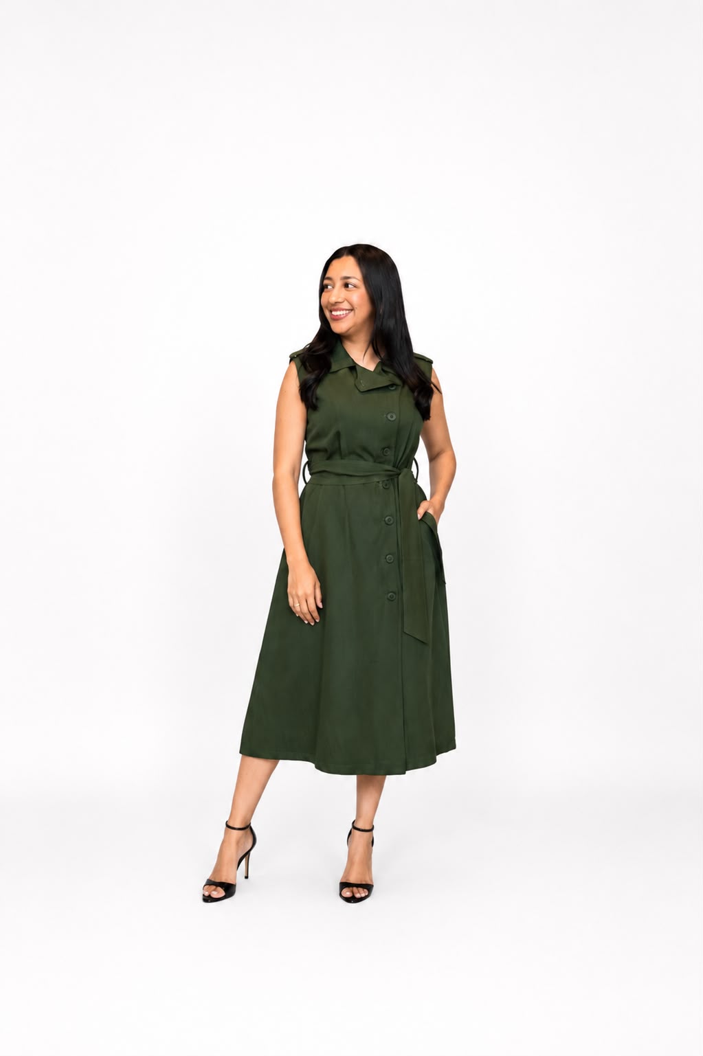 Vestido Midi Trench
